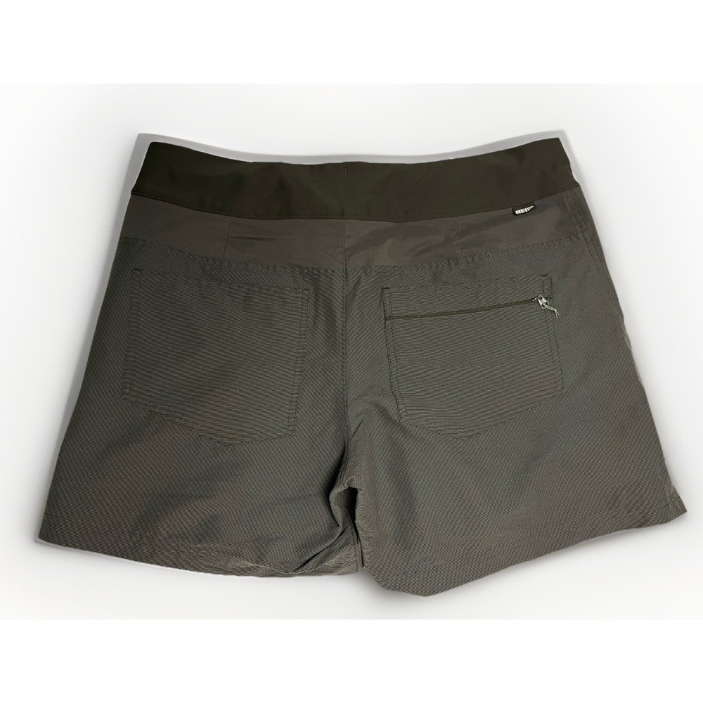 REI Co-op Women's Hiking Trail Shorts Olive Green Mid Rise Size 14 Outdoors - Picture 3 of 12